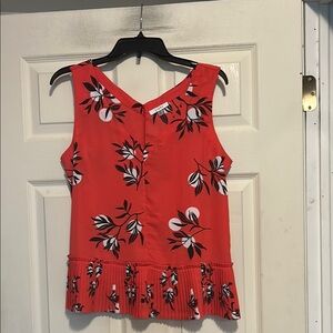 Sioni Sleeveless Floral Top Size Medium